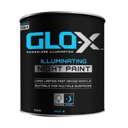 Glo-X Illuminating Night Paint Aqua 1L