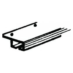 Track Aluminium Mini Glide Top 5M (Drilled) (Sold in 1M Lengths)