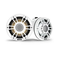 Fusion Signature Series 3i Marine Wake Tower Speakers, 6.5" 230-watt CRGBW Sports white marine wake tower speakers (pair)