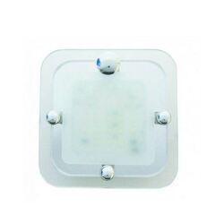 Camec LED Square Crystal 1 Section Complete With Touch Button