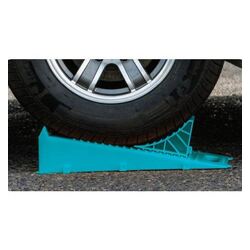Wheel Level And Chock Camec Colour Teal 2 Pack