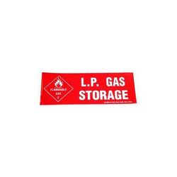 LP Gas Storage Sticker