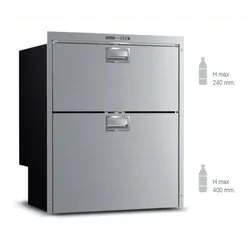 Vitrifrigo Fridge & Freezer 240v Dw210Dtx IM 182l (Steelock Drawer)