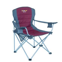 Oztrail Deluxe Jumbo Arm Chair - Red