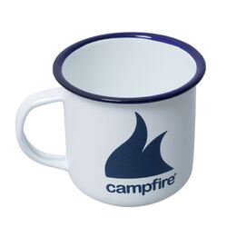 Campfire 9Cm Enamel Mug - White