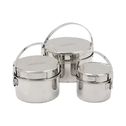 Campfire Stainless Steel Pot Set - 6Pc