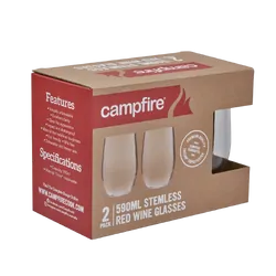 Tritan Stemless Red Wine 590Ml 2 Pack