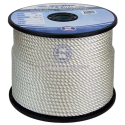 Nylon 3 Strand 10mm x 100Mtr Rope Reel White - Soft Lay