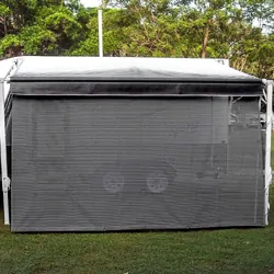 Aussie Traveller Sunblocker Long Side Wall 14' Cool Grey Pre-Packed