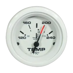 Veethree Instruments - Water Temp Gauge Arctic White 120-240F