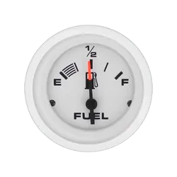 Veethree Instruments - Fuel Gauge Arctic White 50mm Dia