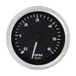 Veethree Premier Pro S/S Trim Gauge Tachometer 6000Rpm