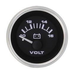Veethree Premier Pro S/S Trim Gauge Voltmeter