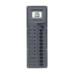 BEP DC Circuit Breaker Switch Panel 12CB Vertical 12V Digital