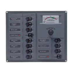 BEP DC Circuit Breaker Switch Panel 12CB 24V Analog