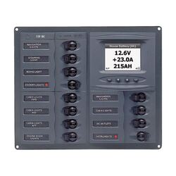 BEP DC Circuit Breaker Switch Panel 12CB 12-24V Digital