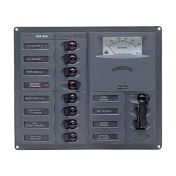 BEP AC Circuit Breaker Switch Panel 8CB AC Horizontal Digital