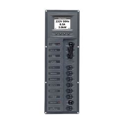 BEP AC Circuit Breaker Switch Panel 8CB AC Vertical Digital