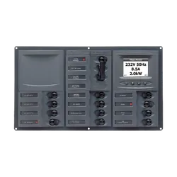 BEP AC Circuit Breaker Switch Panel 12CB AC Digital
