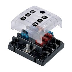 BEP 6 Way Fuse Holder Cover Screw Terminals