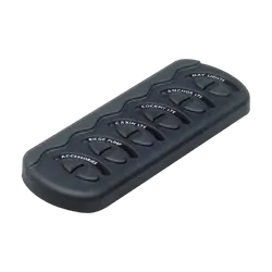 BEP Contour GEN2 Switch Panel 6 Way Grey No Fuse