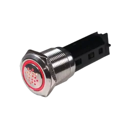 BEP Stainless Steel Buzzer Red 12V