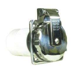 Marinco Power Inlet Socket 32A 230V 50Hz Stainless Steel