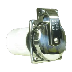 Marinco Power Inlet Socket 32A 230V 50Hz Stainless Steel