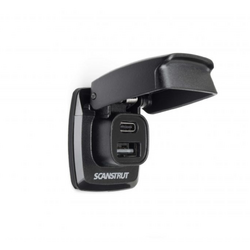 Scanstrut Charger Flip Pro Dual Usb Socket With Front Bezel