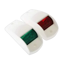 Bla Navigation Lights Port & Starboard Side Mount White Pair