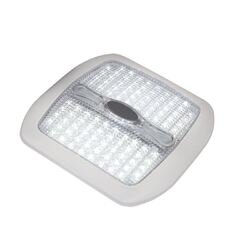 LED Low Profile Interior Light White/Red 96 + 6 Red LED 177mm Squareuare