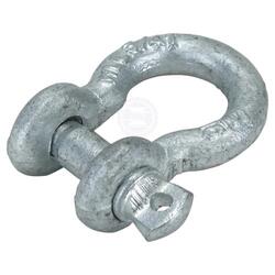 Shackle galvanised bow grade 'S' 13 x 16mm screw pin rated 2.0T