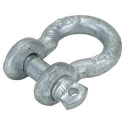Shackle galvanised bow grade 'S' 13 x 16mm screw pin rated 2.0T