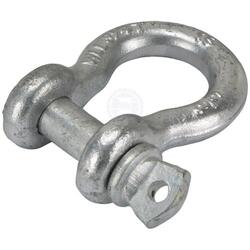Shackle galvanised bow grade 'S' 16 x 19mm screw pin rated 3.2T