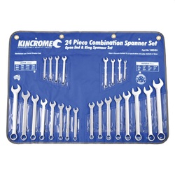 Kincrome Combination Spanner Set 24 Piece - Metric/Imperial
