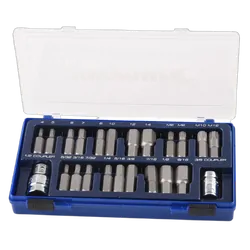 Kincrome Hex & Spline Drive Set 23 Piece 1/2" Drive
