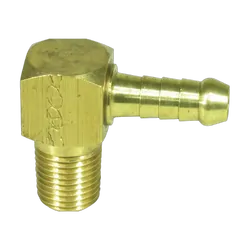 BLA Brass 90° Hose Tail 10mm x 1/4" Bsp