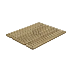 Nautic Star Teak Table Top - Folding Rectangular Wings 80Cm x 68Cm