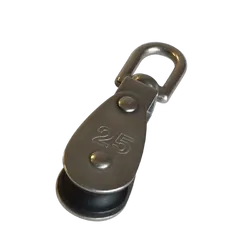 BLA Stainless Steel Block Swivel 10 x 25mm Nylon Sheave