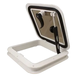 Jim Black Ventilation Hatch Moulded White 232mm x 232mm Inside Dia