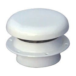 Mushroom Vent Plastic White 148mm Od