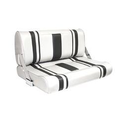 BLA Deluxe Double Flip Back Seat White/Charcoal