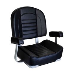 Deluxe Hi Back Seat Black With Arm Rests