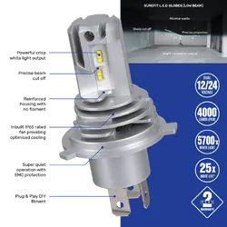 Narva H4 Surefit Led Globes