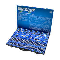 Kincrome Tap & Die Set 110 Piece Nc / Nf / Metric & Imperial