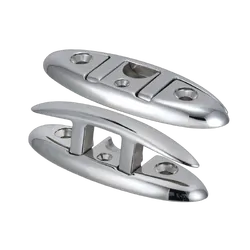 Marine Town - Pull Up Folding Cleat Cast Stainless Steel 114mm