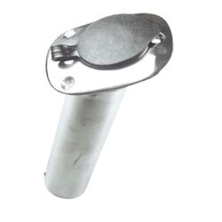 Bla Angled Flush Mount Rod Holder Cast Stainless Steel With Cap