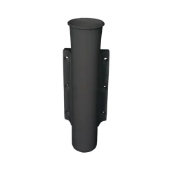 Bla Side Mount Rod Holder Black Plastic
