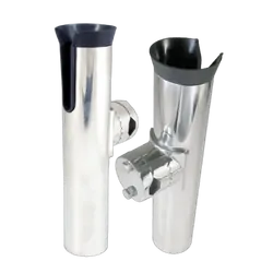 Rail Mount Rod Holder-Slotted Stainless Steel