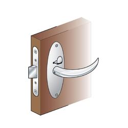 Southco Compact Door Lock Set Chrome